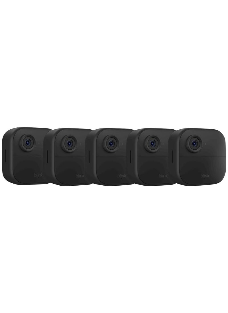 Blink - Blink - Outdoor 4 5-Camera Wireless 1080p Security System with Up to Two-year Battery Life - Black - Image 1