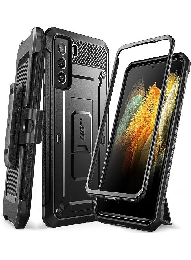 سوبكيس حافظة سلسلة UBPro لهاتف Galaxy S21+ Plus 5G (إصدار 2021)، حافظة متينة بطبقة مزدوجة لكامل الجسم وحافظة بمسند بدون واقي شاشة مدمج - Image 1