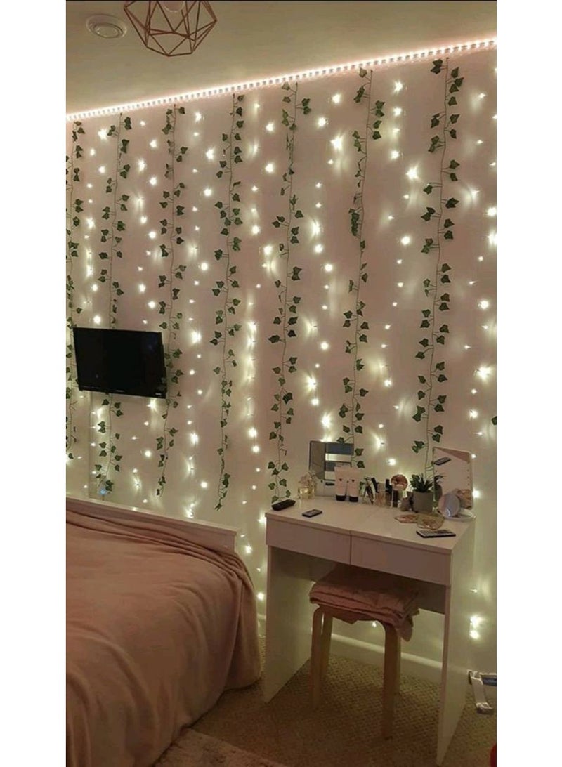 فخامه 🌸شياكه🌿هدووووووووووء🌹 🌿🌿ستاره شلال زرع البيبي لايت🌿🌿ستاره ٣في ١ ممكن تستخدميها شلال نور فقط - شلال زرع فقط- الاثنين مع بعض 🌸الجديد من أوركيد🌸  ستاره ٢٠٢٥ لكل بيت 😍 ستاره بيبي لايت اضاءه وورم وشلالات زرع ⚡️بتتعلق علي الشباك - علي الستاير - علي الحائط-في حديقه المنزل-لهواة الاضاءه الخافته والديكور المميز - للمناسبات - للاعياد- لرمضان  علي مدار السنه تسد معاكي💪🏻 ⚡️الستاره مقاس ٣ متر عرض في ٢،٣٠طول⚡️ تتكون من ١٢ فرع (٦ فرع اضاءه+٦فرع زرع صناعي) - Image 1
