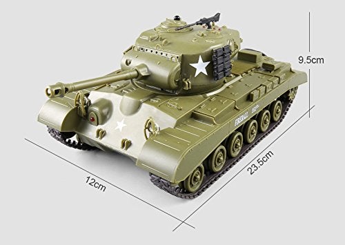 Heng Long 1/30 Scale US M26 Pershing RC IR Battle Tank w/Sound Lights - Image 4