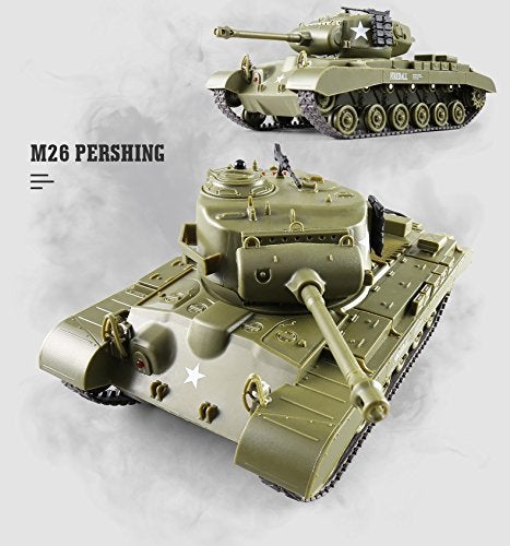 Heng Long 1/30 Scale US M26 Pershing RC IR Battle Tank w/Sound Lights - Image 2