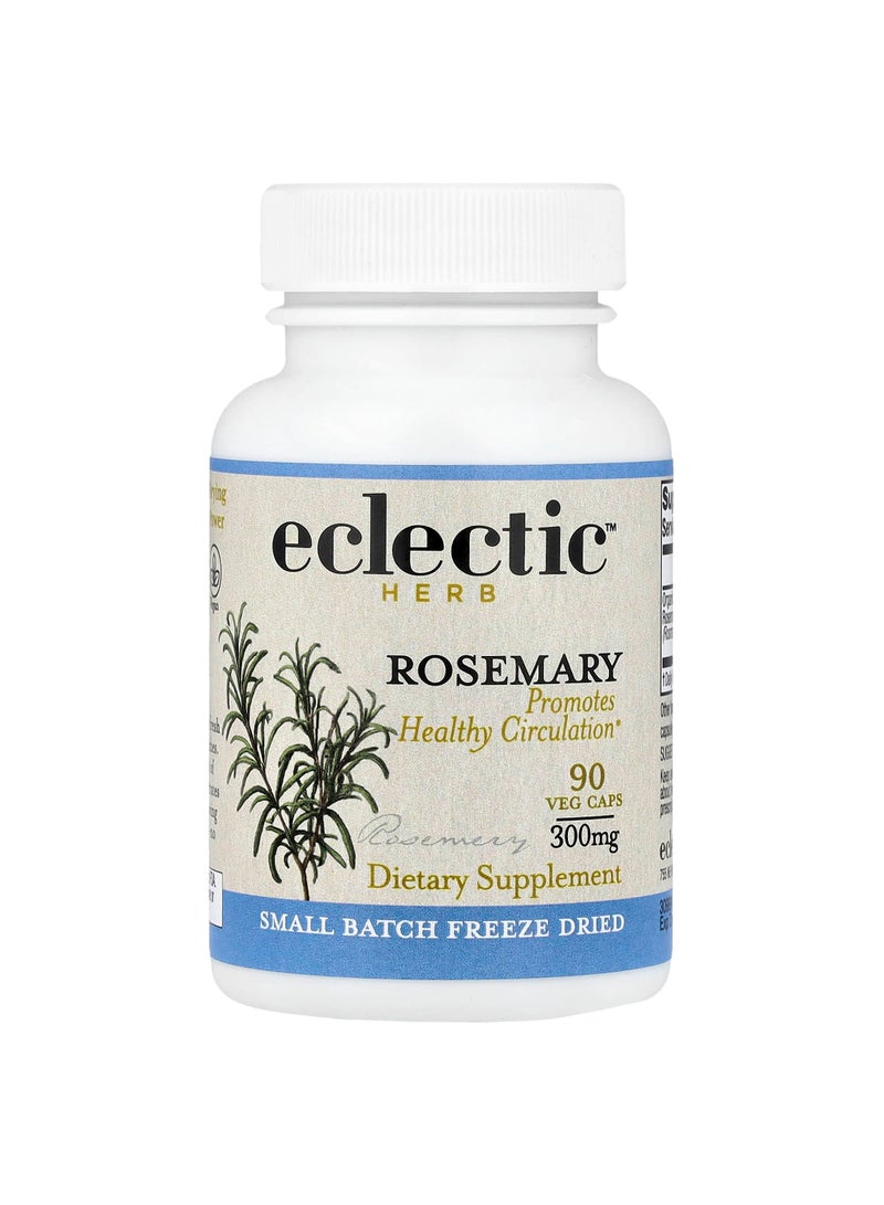 Eclectic Herb Freeze Dried Rosemary, 300 mg, 90 Veg Caps