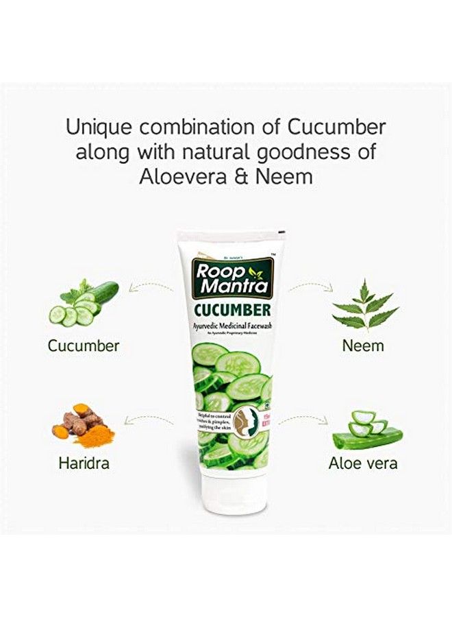 Roop Mantra Cucumber Face Wash 115 Ml (Pack Of 3) - Image 4