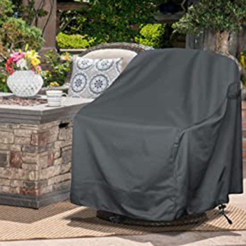 Patio Chair Cover 70 X 83 X 99 Cm Waterproof Year-Round Protection - Wind-Resistant Secure Fit Outdoor Furniture Cover for Standard Rocking Chairs Patio Garden Use - Image 2