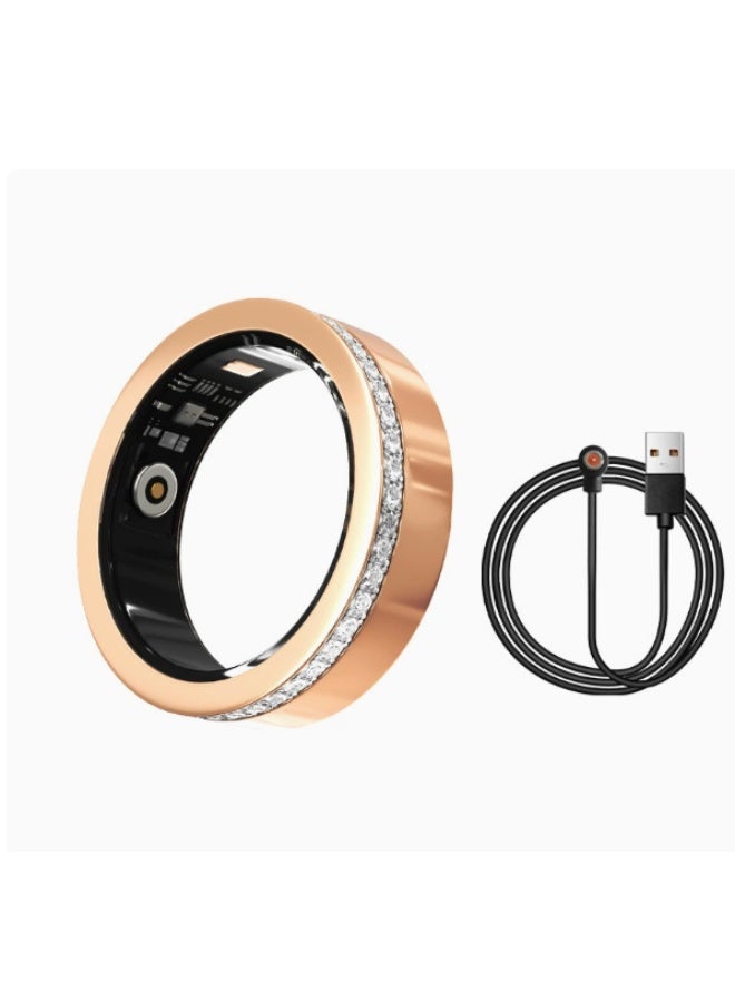 Smart Ring with Health Monitoring, IP68 Waterproof, BT 5.1, Magnetic Charging - Image 2