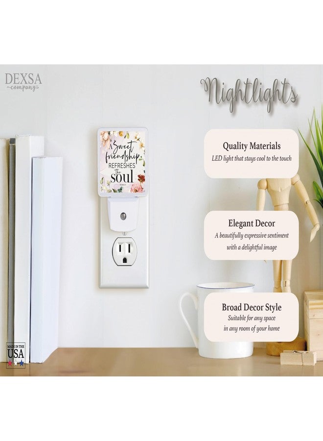 Dexsa Auto ON/Off Plug in LED Night Light - Automatic, Safe, Illuminates | Adds The Perfect Touch to Any Room | Nightlight - A Sweet Friendship refreshes The Soul Proverbs 27:9 - Image 5