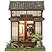 Cutefun Book Nook Kit DIY Miniature Dollhouse Kit for Adults Teens and Beginners Japanese Tea Room Booknook Tiny House Bookshelf Decor 3D Wooden Puzzles Gifts for Friends and Family Tea House - Image 2