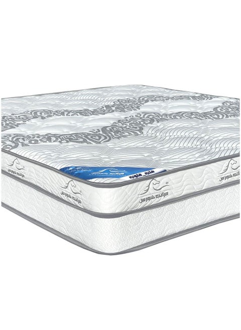Experience Hotel-Inspired Comfort With Super King Size Bed Mattress By Horse Mattresses - Luxurious Design With High-Density Inner Foam Layers And Coiled Bonnell Springs, 200 x200 With Thickness 26 cm