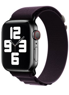 Apple Watch Band Alpine Loop Band 38mm 40mm 41mm Women Men Adjustable with Metal G-Hook Strap for iWatch Series 7/SE/6/5/4/3/2/1 Dark Purple