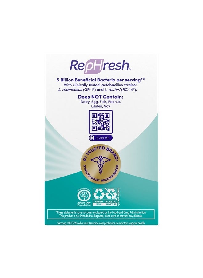 Rephresh - Pro-B Probiotic Supplement for Women, 30 Oral Capsules - Image 1