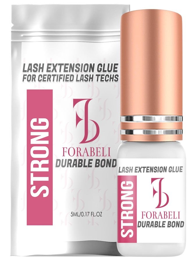 Forabeli Strong Lash Extension Glue, 2-3 Sec Dry, 6 Week Retention, Seamless Integration, Fast-Dry Professional Eyelash Extension Glue, Lash Adhesive for Eyelash Extensions - Image 1