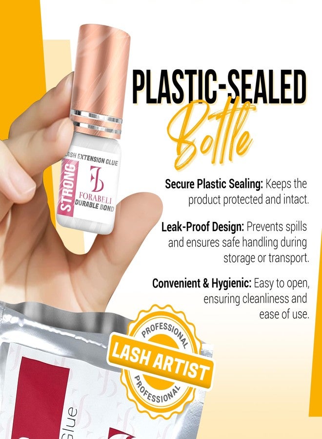 Forabeli Strong Lash Extension Glue, 2-3 Sec Dry, 6 Week Retention, Seamless Integration, Fast-Dry Professional Eyelash Extension Glue, Lash Adhesive for Eyelash Extensions - Image 4
