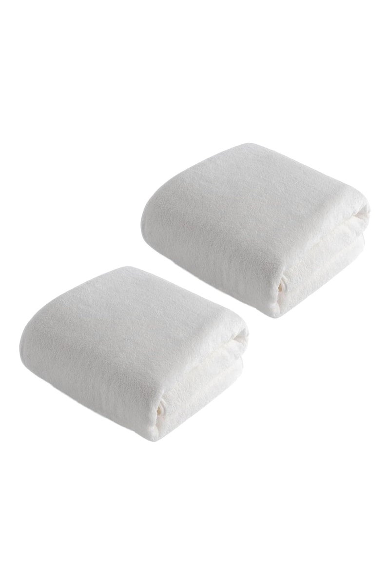 Fabienne 2-Pc Ihram Towel for Baby Boys Below 4 Years Soft Microfiber Umrah & Hajj Ihram Cloth 50x90cm Compact Size Lightweight, Quick Absorbing & Durable - Image 2