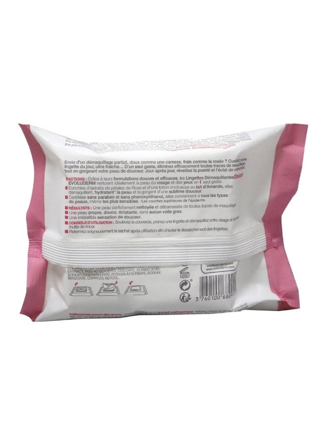 Evoluderm Make Up Remover Wipes For All Skin Types 25's 1627 - Image 1