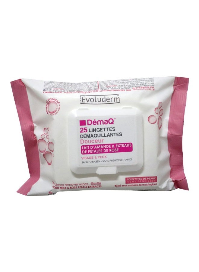 Evoluderm Make Up Remover Wipes For All Skin Types 25's 1627 - Image 2