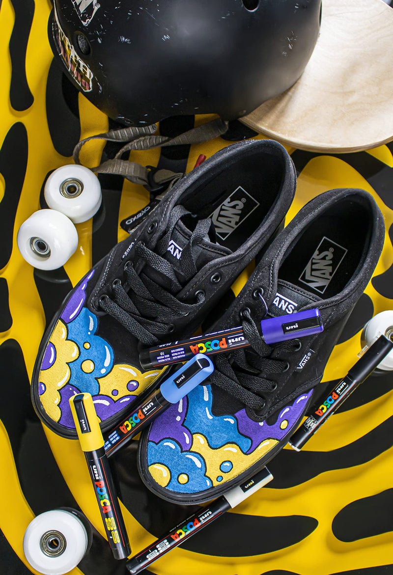 Posca Acrylic Paint Marker Set, 8 Colors with Medium Size Tips, PC5M8C, Multicolor - Image 2