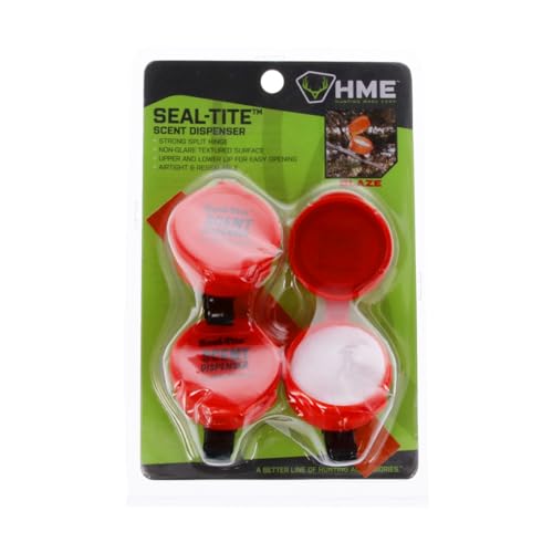 HME Seal-Tite Scent Dispenser (Pack of 3) | Durable Compact Easy-to-Use Airtight Resealable Containers with Clips, Replaceable Felts & Reflective Strips - Image 4