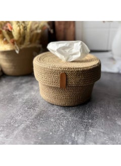 Sam Gallery Round Handmade Tissue Box  - Image 1