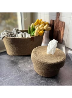 Sam Gallery Round Handmade Tissue Box  - Image 2