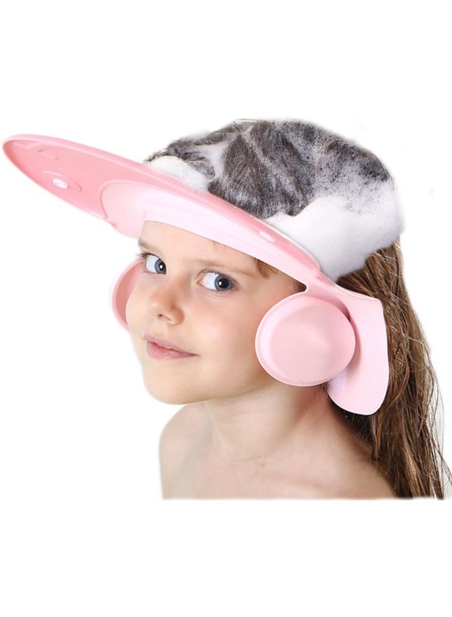 AMTOOCH Shower Cap for Kids, Baby Shower Cap Bath wash Shampoo Rinser Shield Hat Adjustable Head Hair Visor Protection - Image 1