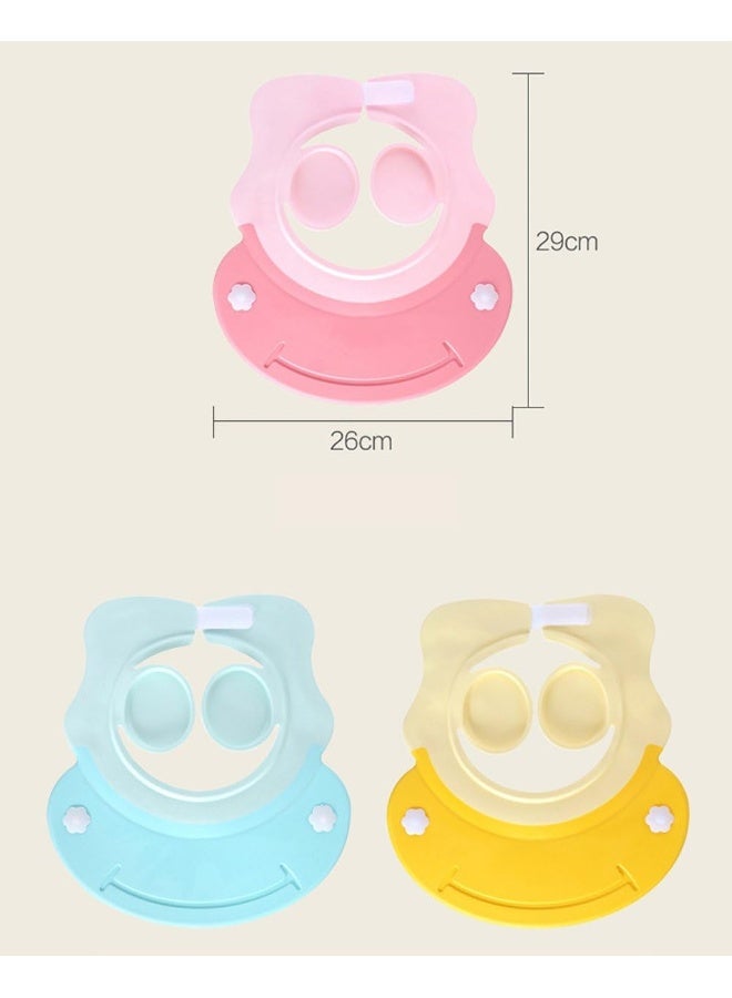 AMTOOCH Shower Cap for Kids, Baby Shower Cap Bath wash Shampoo Rinser Shield Hat Adjustable Head Hair Visor Protection - Image 4