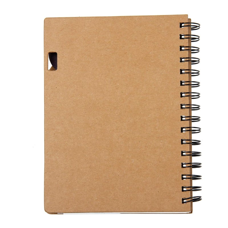 CUBIC ECO A5 5-Subject Spiral Notebook – 300 Ruled Pages | Eco-Friendly Kraft Cover | Sturdy Wiro Binding | Ideal for School, Office & Personal Notes (Green) - Image 2