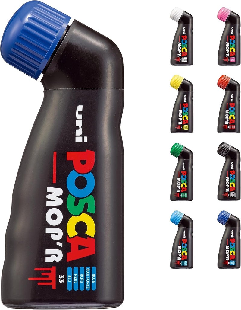 POSCA MOP'R Marker - Dark Blue - Round Tip XXL 3-19 mm - Ergonomic Water-Based Paint Marker - Image 1