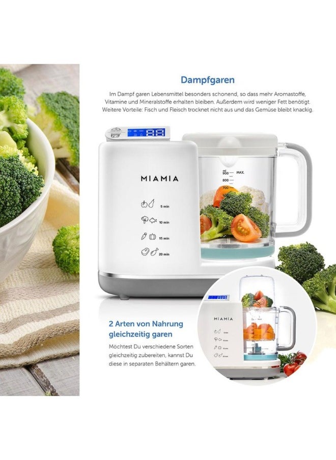 Mia - MiaMia 5 in 1 Baby Food Maker (Steam, Mix, Reheat, Keep Warm, Sterilize) - Image 1