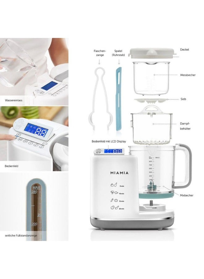 Mia - MiaMia 5 in 1 Baby Food Maker (Steam, Mix, Reheat, Keep Warm, Sterilize) - Image 1