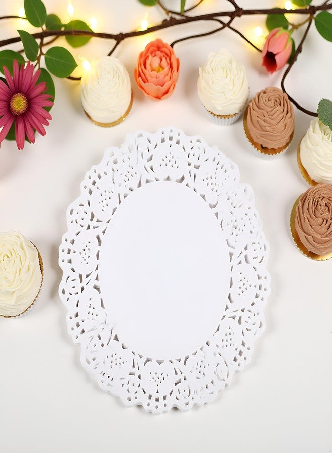 SquarezhenBo 150Pcs 6" White Lace Paper Doilies - Disposable Round Table Decor for Wedding/Buffet Parties, Elegant Cake Display and Dessert Plating, Bulk Event Decoration Supplies with Floral Edge Design - Image 2