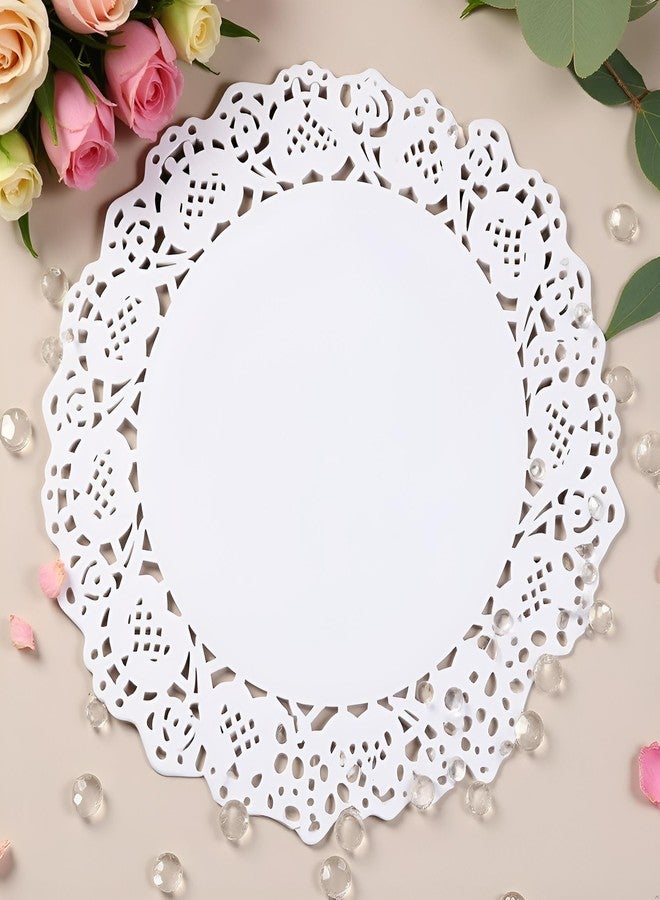 SquarezhenBo 150Pcs 6" White Lace Paper Doilies - Disposable Round Table Decor for Wedding/Buffet Parties, Elegant Cake Display and Dessert Plating, Bulk Event Decoration Supplies with Floral Edge Design - Image 3