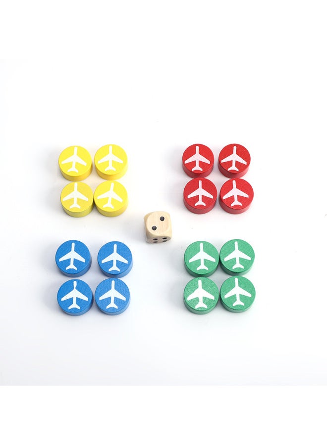 Wooden Flying Chess Uv Printing 3cm4cm5cm Table Game Chess Piece Making Disc Cutting Source Manufacturers