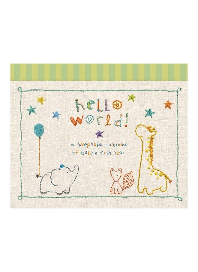 C.R. Gibson Animals Ello Worldbaby Calendar Baby First Year Tracker 11 W X 18 H  - Image 2