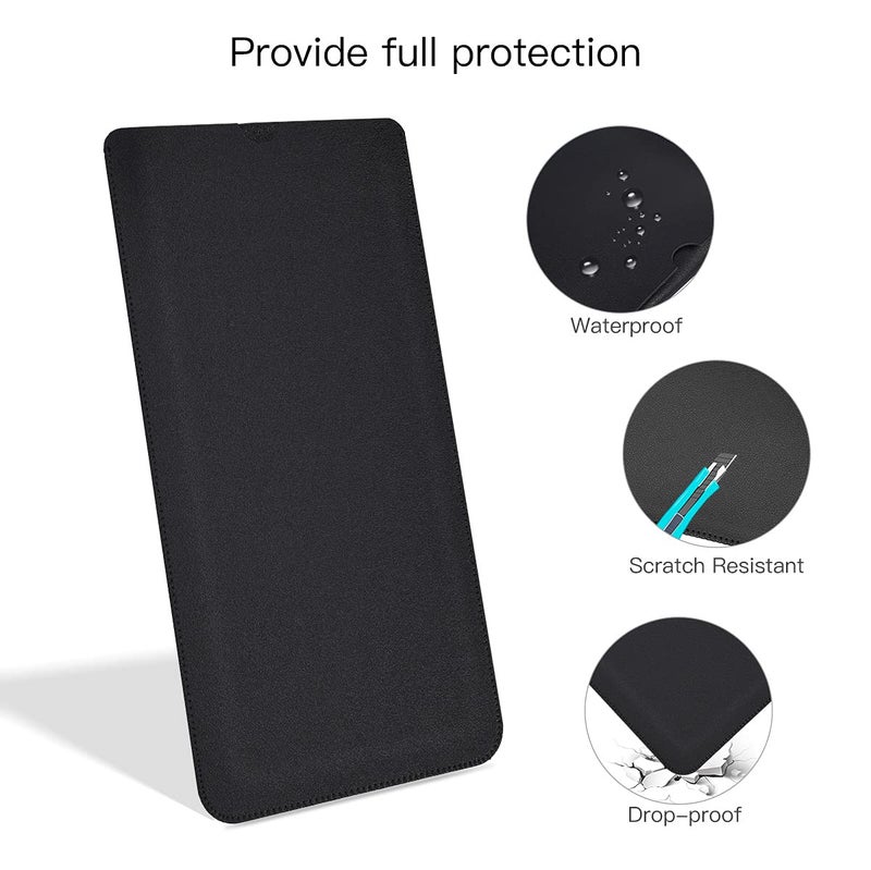 CASEDAO Magic Keyboard PU Leather Sleeve Case for 2024 2023 2021 Apple Magic Keyboard M4 M3 M1 chip A2449 A2450 / Magic Keyboard 2 MLA22LL/A A1644,Apple iMac 24 inch 2024 2023 Keyboard Bag Accessories-Black - Image 5