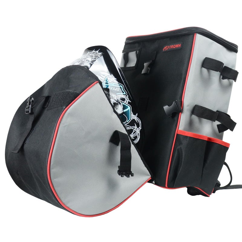 TRQWH Welding Backpack for Men Waterproof Reinforced Bottom Large Capacity Extreme Gear Pack with Helmet Catch Multipurpose Welding Tools Backpack - Image 1