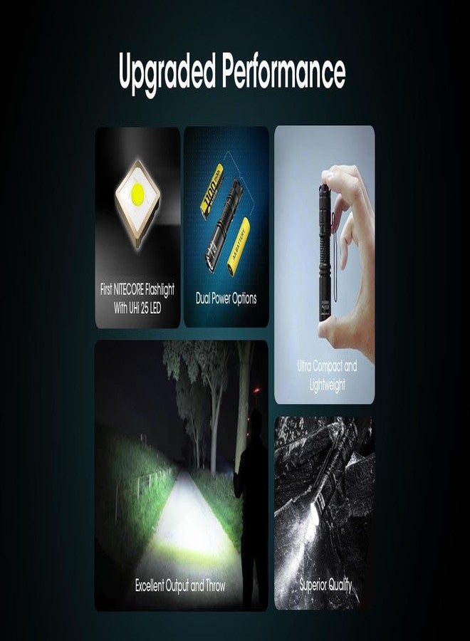 نايت كور مصباح يدوي نايت كور MT1A PRO عالي الإضاءة، صغير الحجم، قابل لإعادة الشحن ببطاريات AA - 800 لومن - Image 3