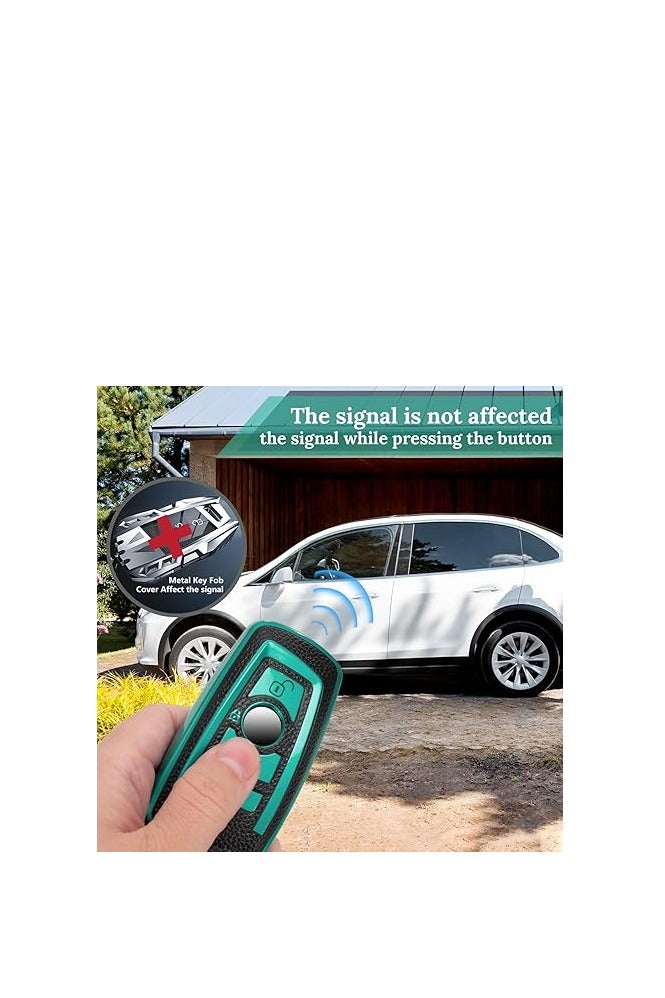 OUYOO مناسبة لمفتاح BMW FOB ، مربع مفتاح TPU الناعم المتقدم متوافق مع X1 x3 x4 x6 1 2 4 5 6 7 M3 M5 M6 GT3 GT5 G30 F15 F16 F20 Series Series Key ، مع سلسلة مفاتيح. - Image 5