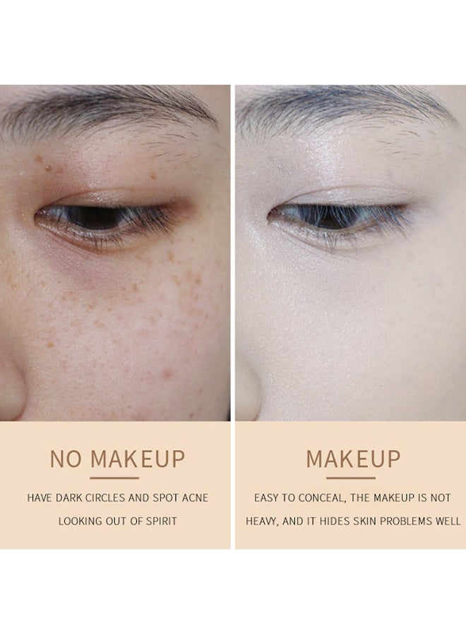 BARUBT Gilding And Concealer Foundation,Hydrating Color Correcting Cream Full-Coverage Foundation Primer Concealer Cream Naturally Brighten Skin ToneFor All Skin Types Evens Skin Tone Oil-Free,Ivory White color,30g - Image 4
