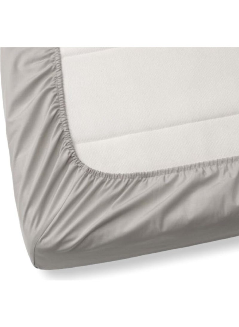 Cotton Baby Child Fitted Sheet (2 Pieces) 80X160 Gray and White - pzsku/Z0A4D86FD476DEBCA8056Z/45/_/1730520970/73b03367-c638-4649-8367-8c14f8dda528