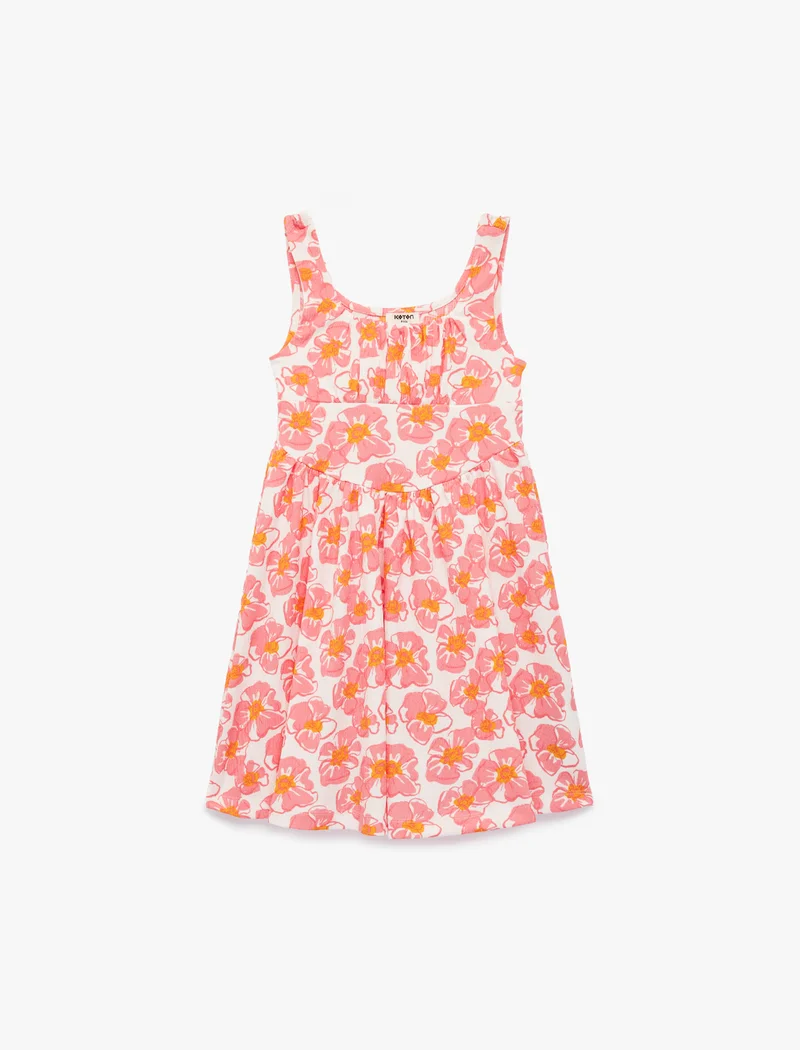 Koton Strappy Floral Dress