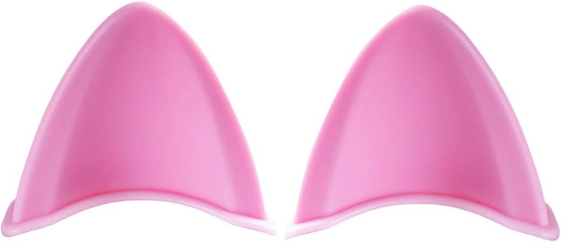 Jowxsx 2Pcs Pink Helmet Decoration Self-Adhesive Helmet Cat Ears Ornament Accessory for Motorcycle Suitable for Cute Girls Helmets - Image 3