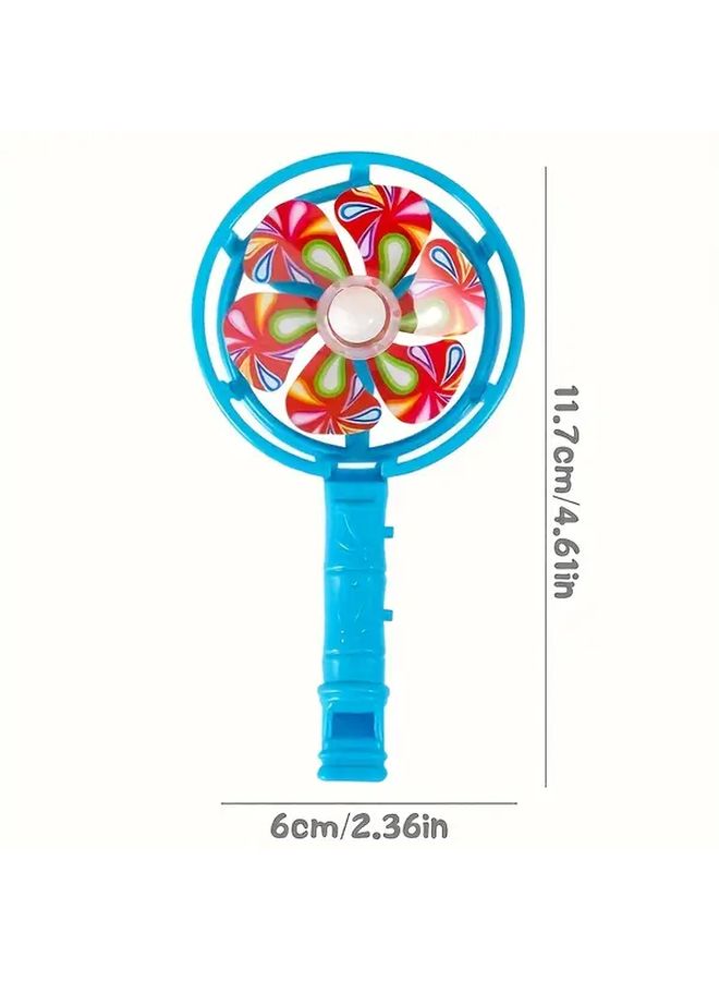 Colorful Windmills 10Pcs Durable Plastic Spinners Floral Designs For Outdoor Decorations Party Gifts - Image 3
