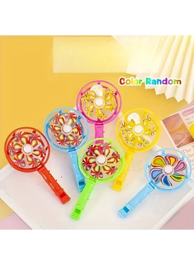 Colorful Windmills 10Pcs Durable Plastic Spinners Floral Designs For Outdoor Decorations Party Gifts - Image 2