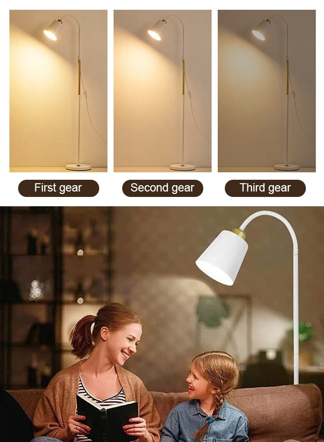 APEX Modern pleated aesthetic floor lamp, living room pole lighting, 3 colors brightness work lamp modern tall standing hanging light for living room bedroom reading - Image 5