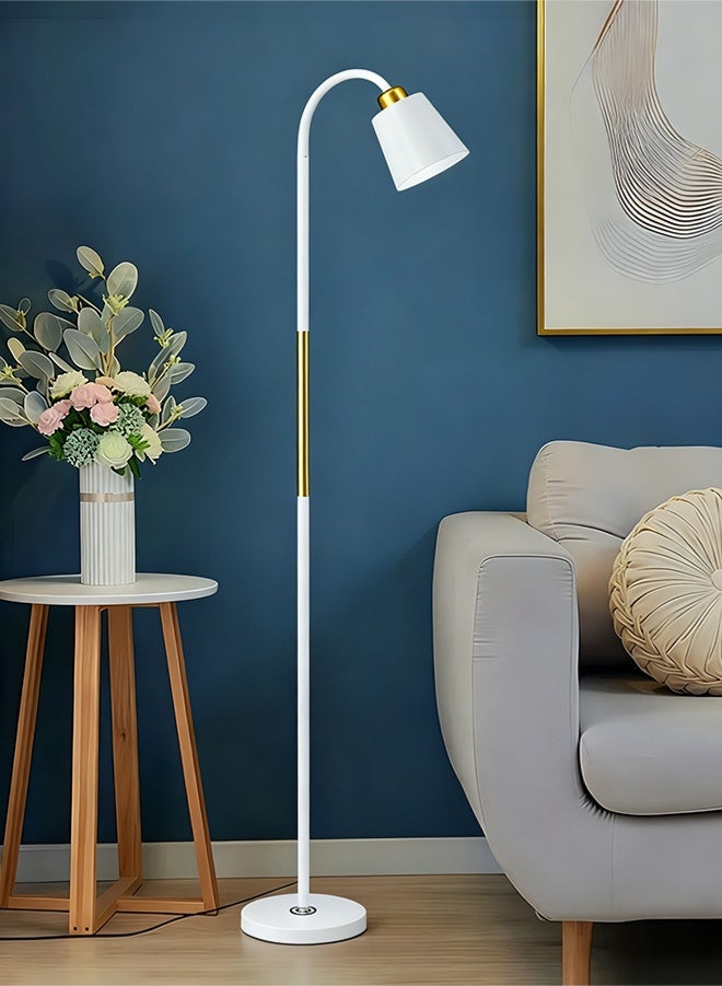 APEX Modern pleated aesthetic floor lamp, living room pole lighting, 3 colors brightness work lamp modern tall standing hanging light for living room bedroom reading - Image 3