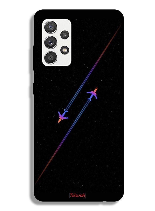 Tolwak Samsung Galaxy M32 5G Protective Case Cover Airplanes Art - Image 1