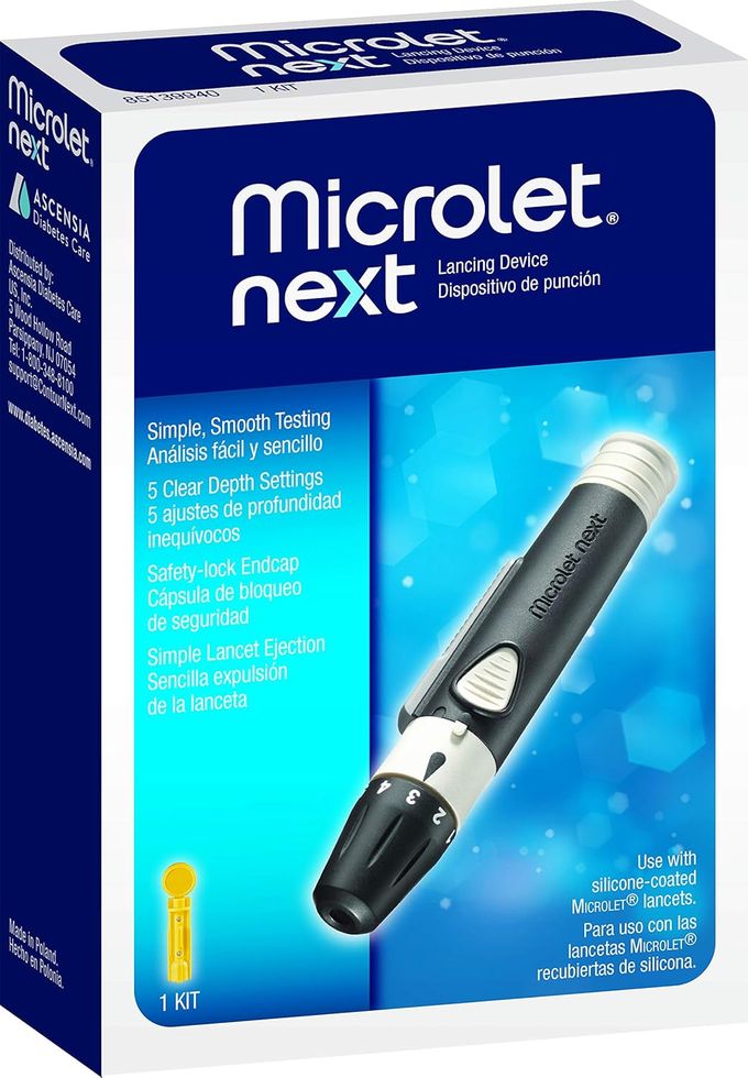 Ascensia MICROLET NEXT Adjustable Lancing Device, 5 Depth Settings - Image 2