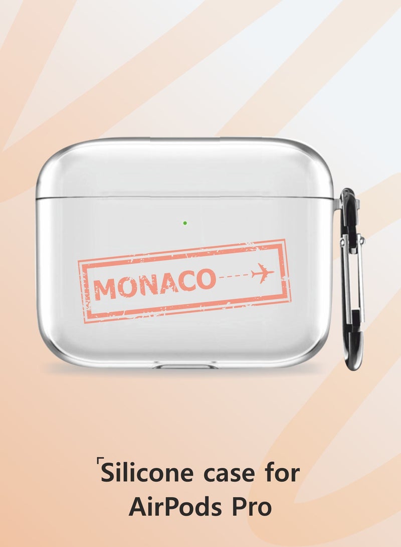 MOBILIUS Protective Case Cover For AirPods Pro With Keychain Ticket to Monaco  - Image 2