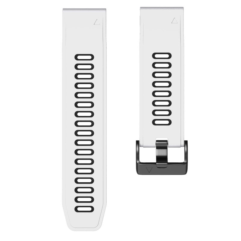 ANCOOL Fenix 7S Watch Band/Fenix 6S Watch Band 20mm Silicone Watch Bands Replacement for Fenix 5S/Fenix 6S Pro/Fenix 7S Pro(White-Black) - Image 5