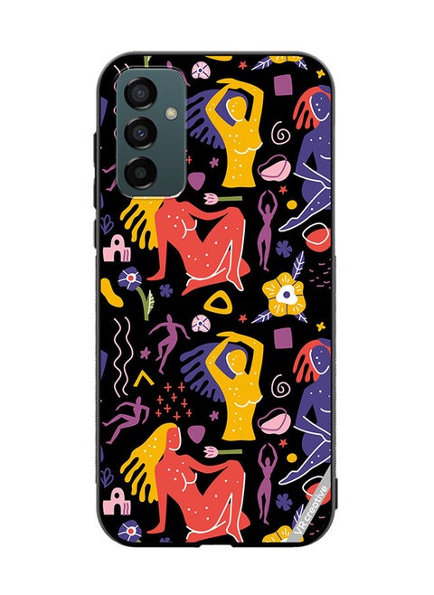 Protective Case Cover For Samsung Galaxy F23 Of Flat Matisse Style Design Multicolour